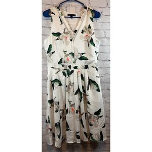 Banana Republic Women's Floral‎ Print Sleeveless V Neck Dress Size 10